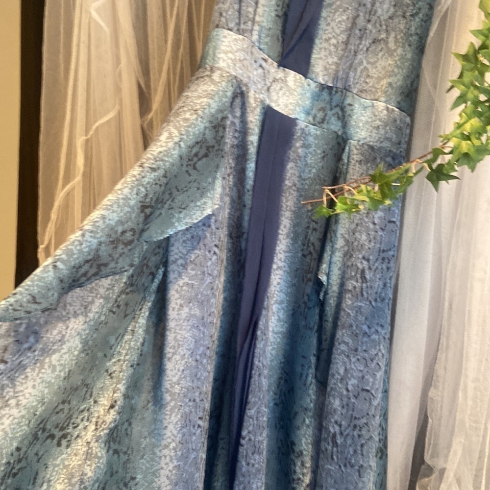Mystree Boho Layered Maxi Silky Dress - Picture 7 of 10